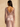 Long Sleeves Sparkly Bodice Backless Long Evening Dress With Drop in Blush Pink
