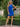 One Shoulder Pleated Zipped Back Mini Sheath Prom Dress in Royal Blue
