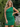 One Shoulder Pleated Zipped Back Mini Sheath Prom Dress in Emerald Green