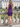 One Shoulder Pleated Zipped Back Mini Sheath Prom Dress in Purple