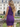 One Shoulder Pleated Zipped Back Mini Sheath Prom Dress in Purple