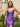 Scoop Neck Backless Mini Sheath Prom Dress in Purple