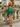 Cut Front Sweetheart Neck Backless Lace Up Mini Sheath Prom Dress in Emerald Green