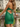 Cut Front Sweetheart Neck Backless Lace Up Mini Sheath Prom Dress in Emerald Green