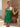 Strapless Pearl Like Bodice Mini Sheath Dress in Emerald Green