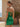 Strapless Pearl Like Bodice Mini Sheath Dress in Emerald Green