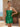 Strapless Pearl Like Bodice Mini Sheath Dress in Emerald Green