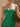 Strapless Pearl Like Bodice Mini Sheath Dress in Emerald Green