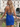 Sculpted Neck Ruched Backless Lace Up Mini Sheath Prom Dress in Royal Blue