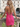 Sculpted Neck Ruched Backless Lace Up Mini Sheath Prom Dress in Hot Pink