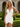 V-Neck Pleated Lace Up Mini Sheath Prom Dress With Drop in White