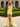 V-Neck Pleated Lace Up Mini Sheath Prom Dress With Drop in Yellow