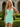 V-Neck Pleated Lace Up Mini Sheath Prom Dress With Drop in Mint Green