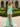 V-Neck Pleated Lace Up Mini Sheath Prom Dress With Drop in Mint Green