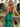 V-Neck Pleated Lace Up Mini Sheath Prom Dress With Drop in Emerald Green
