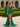 V-Neck Pleated Lace Up Mini Sheath Prom Dress With Drop in Emerald Green