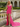 V-Neck Pleated Lace Up Mini Sheath Prom Dress With Drop in Hot Pink