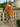 V-Neck Backless Lace Up Mini Sheath Prom Dress in Burnt Orange