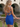 V-Neck Backless Lace Up Mini Sheath Prom Dress in Royal Blue