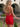 V-Neck Backless Lace Up Mini Sheath Prom Dress in Red