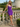 V-Neck Backless Lace Up Mini Sheath Prom Dress in Purple