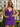 V-Neck Backless Lace Up Mini Sheath Prom Dress in Purple