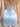 Sparkly Crystal Beading Bodice Sheer V-Neck Mini Sheath Prom Dress in Sky Blue