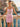Sparkly Beading Illusion Bodice Sheath Mini Sequin Dress in Pink