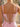 Sparkly Beading Illusion Bodice Sheath Mini Sequin Dress in Pink