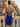 Sparkly Beading Illusion Bodice Sheath Mini Sequin Dress in Royal Blue