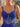 Sparkly Beading Illusion Bodice Sheath Mini Sequin Dress in Royal Blue