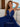 Sparkly Lace Deep V Neck Long Prom Dress - Royal Blue