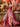 Strapless Pleats Ball Gown Prom Dress Long With Slit-Watermelon Red