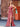 V-Neck Boned Mermaid Prom Dress Long Split-Watermelon Red