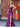 V-Neck Boned Mermaid Prom Dress Long Split-Purple