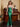 Tank Top V-Neck Hot Fix Mermaid Prom Dress-Emerald Green