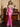 Tank Top V-Neck Hot Fix Mermaid Prom Dress-Hot Pink