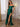 Off Shoulder Corset Bodice Lace Embroidery Mermaid Prom Dress With Split - Dark Green