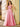 Hand Beading Square Ball Gown Prom Dress - Pink