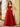 Hand Beading Square Ball Gown Prom Dress - Red
