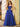 Hand Beading Square Ball Gown Prom Dress - Royal Blue