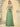 Chiffon V-Neck Spaghetti Strap Bridesmaid Dress With Back Cross Straps - Sage Green