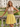Halter Cut Front Sparkly Beading Chiffon Mini Ball Gown Prom Dress in Yellow