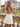 Halter Cut Front Sparkly Beading Chiffon Mini Ball Gown Prom Dress in White