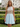 Luxury Crystal Backless Halter Mini A-Line Prom Dress in Light Blue