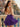 Luxury Crystal Backless Halter Mini A-Line Prom Dress in Purple