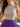 Luxury Crystal Backless Halter Mini A-Line Prom Dress in Purple