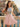 Luxury Crystal Backless Halter Mini A-Line Prom Dress in Blush Pink