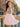 Luxury Crystal Backless Halter Mini A-Line Prom Dress in Pink