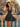 A-Line Polka Dot Halter Bodice Short Hoco Dress in Black